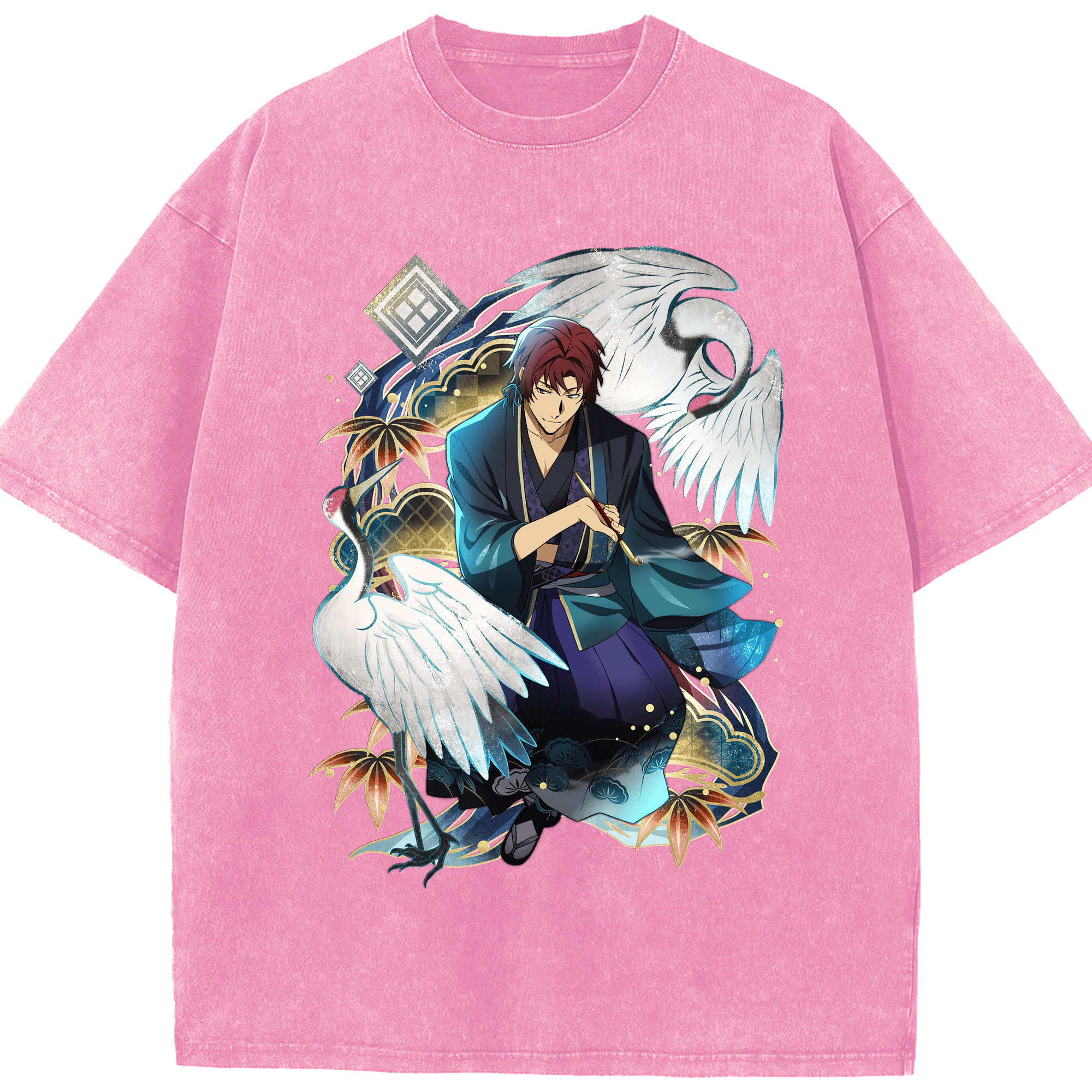 （画像用） 文豪ストレイドッグス Bungo Stray Dogs 綿100% ヴィンテージ風 半袖Tシャツ（フロントプリント）